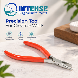 Professional <b>Split</b> <b>Ring</b> Pliers Stainless Steel Jewelry Making Tool Precision <b>Ring</b> Opening Pliers with Comfortable Grip - Product Image 2
