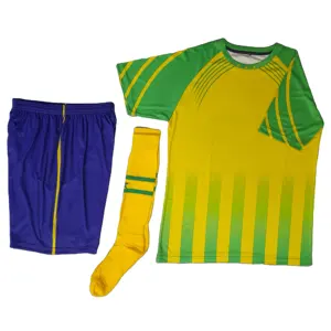 Toptan 100% Polyester süblimasyon kitleri özel arjantin Logo ile futbol forması yeni sezon eğitim spor üniforma Set