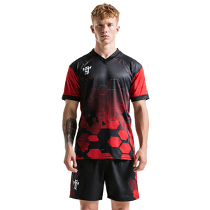 Button <b>Down</b> Football Sublimated Uniform 100% Polyester Printed Rugby Uniforms Men's Training Wear Football Uniforms - Product Image 6