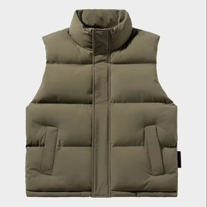 Veste d'hiver 2026 à col montant, fabriquée directement en usine, de haute qualité, avec logo frontal, personnalisable, en polaire, grande taille, coupe-vent et réversible - Product Image 2