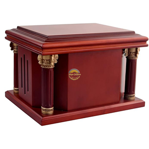 Premium Brass Ashes Urn for Human Remains Custom Logo Metal Cremation Urn Manufacturer Luxury Aluminum Funeral Urn - Product Image 3