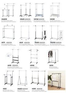Adjustable Double Iron <b>Coat</b> <b>Rack</b> with Wheels Modern Space-Saving Durable Freestanding Minimalist Design Home Furniture - Product Image 6