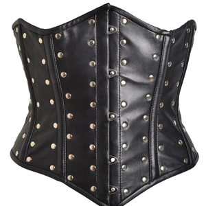 Robe corset en cuir PU noir avec détails en strass, mini-robe moulante pour club, tenue pour adultes - Product Image 6