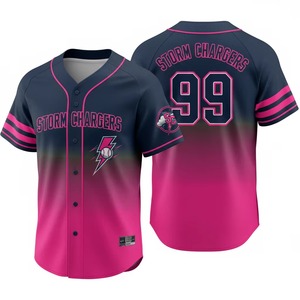 Jersey Baseball Amerika Jahitan Bordir untuk Pria Wanita Anak-anak, Jersey Custom Ukuran USA, Pakaian Tim, Jersey Softball - Product Image 2