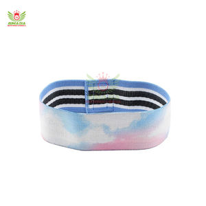 ชุดยางยืดออกกำลังกายสำหรับบริหารสะโพกผู้หญิง แบบวงกลม กว้าง กันลื่น สำหรับออกกำลังกายกล้ามเนื้อก้น ทำจากโพลีเอสเตอร์คุณภาพสูง - Product Image 4