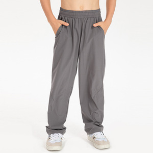 กางเกงจ็อกเกอร์ทรงตรงผ้าฟลีซโพลีเอสเตอร์/คอตตอนคุณภาพสูงทันสมัยแบบใหม่ สวมใส่สบายทรงหลวมสำหรับผู้ชาย ระบายอากาศได้ดี - Product Image 5