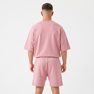 Conjunto de Dos Piezas para Hombre, Pantalones Cortos Deportivos, Camiseta sin Mangas con Borde Crudo y Lavado Ácido, Conjunto de Pantalones Cortos de Algodón para Hombre - Product Image 3