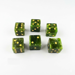 Dados de jade verde nefrita D6, cubo de piedra natural, piedra de cristal, dados D6 grabados, juegos de dados personalizados. - Product Image 3