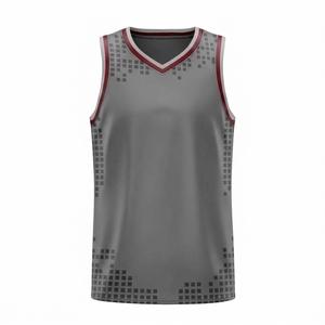 Maillot de basket-ball réversible personnalisable et pas cher en polyester 100% respirant, ensemble uniforme d'entraînement pour hommes - Product Image 5