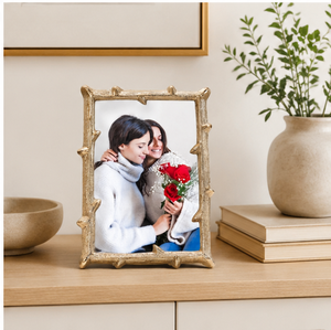Wholesale Luxury Gold Branch Picture Frame Metal <b>Twig</b> Photo Frame Ornate Textured Brass Tabletop Home <b>Decor</b> Table Top Framing - Product Image 6