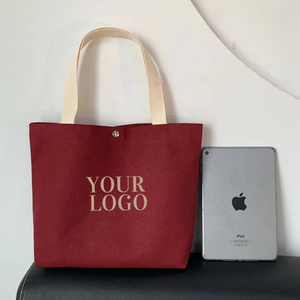 Bolsa reutilizable de alta calidad hecha de 100% algodón con impresión personalizada para almacenamiento y compradores ecológicos de supermercados - Product Image 4