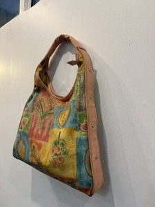 Sac fourre-tout décontracté en tissu de coton à imprimé fruits, bandoulière unique, ouverture supérieure, sac à main pour femme, usage quotidien, design doux, lavage à la main, capacité jusqu'à 1L - Product Image 2