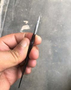 Pince à cils noire à 90 degrés emballage Marque privée Extensions de cils en acier inoxydable Pince à épiler à pointe en fibre Pince à cils personnalisée - Product Image 3