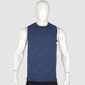 Blaze Fight Wear Men Casual Vest High Elastic Sleeveless Sport Tank Top With Back Printed <b>Muscle</b> Men Gym Vest - Product Image 2