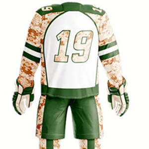 Fournisseur direct d'usine, vêtements d'équipe sur mesure, uniforme de hockey sur glace, étiquette privée, polyester imprimé, couleur personnalisée, unisexe, entraînement - Product Image 5