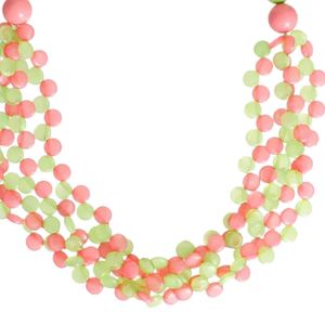 Collier long marbré rose et vert pour femme, bijou de mode élégant, collier à perles, pendentif stylé, accessoire de fête, cadeau - Product Image 4