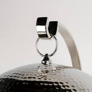 Round Stainless Steel Casserole with Hammered <b>Lid</b> and Decorative Base Insulated Food Warmer Container Modern Design chafing dish - Product Image 5