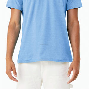 Camiseta de Punto Cómoda con Cuello Redondo para Hombre, Lisa, de Manga Corta, Corte Regular, Informal, para Uso Diario, Suave y Ligera - Product Image 5