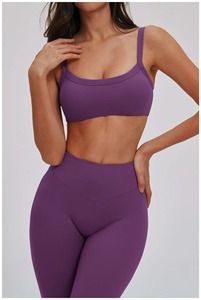 Conjunto de Yoga Personalizado al por Mayor para Mujer, Ropa Deportiva de Verano, Sujetador Deportivo y Leggings de Fitness con Efecto Levanta Glúteos, Conjunto de Yoga Transpirable - Product Image 3