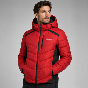 Men Puffer Jacket Custom Quilted Winter <b>Coat</b> Men Puffer Jacket Featuring Durable Polyester Fabric Soft <b>Padding</b> And Modern Cold - Product Image 1