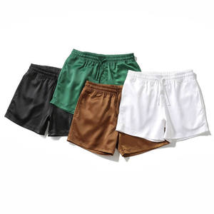 Fantasy Wear <b>Men's</b> High Waist Elastic Waist Polyester/Cotton Canvas Quick Dry Swim <b>Trunks</b> with Pockets - Product Image 1