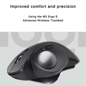Souris Trackball Mini Sans Fil USB 2,4 GHz avec Rétroéclairage LED, Alimentée par Batterie, Programmable, 6 Boutons, 1 Rouleau, pour Gaming - Product Image 3