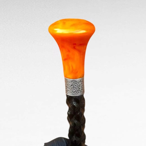 ไม้เท้าเรซิ่นทำมือ เป็นมิตรกับสิ่งแวดล้อม จับถนัดมือ กันลื่น ดีไซน์ตามสั่ง รูปทรงธรรมชาติ แข็งแรง สำหรับผู้สูงอายุ - Product Image 1