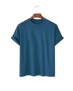 Dernière mode imprimé et couleur unie à manches courtes col rond 100% coton décontracté à la mode orienté vers l'exportation qualité Logo personnalisé - Product Image 2