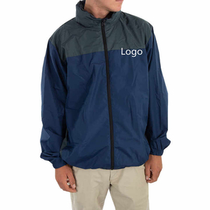 Veste coupe-vent en polaire respirante et imperméable personnalisée pour homme, idéale pour la course à pied en hiver, avec logo frontal - Product Image 2