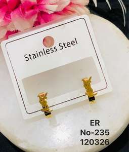 Pendientes de Acero Inoxidable con Baño de Oro, Diseño Geométrico, para Mujer, Joyería de Moda Antideslustre - Product Image 2