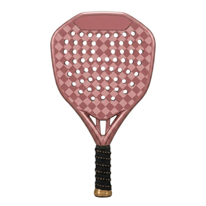 Raquette de paddle en alliage d'aluminium or rose à motif écossais, de haute qualité, en gros, pour usage extérieur, service OEM - Product Image 4