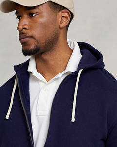 Sudadera con capucha azul extragrande para hombre, corte relajado, forro polar suave, estilo casual, perfecta para el uso diario y la comodidad, de Marfa International - Product Image 4