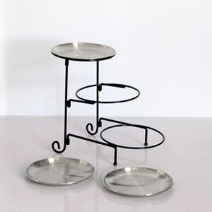 Mini Soporte para Pasteles y Cupcakes con Bandeja de Servicio Desmontable, Exhibidor de Postres para Fiestas y Decoración del Hogar - Product Image 3