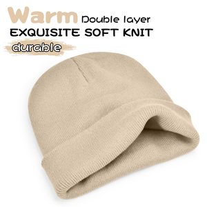 Gorro de Invierno Ajustable de Algodón/Lana Personalizado de Primera Calidad, Tejido a Mano, con Logotipo Bordado, Diseño Unisex con Puño, Etiqueta Privada, Venta al Por Mayor - Product Image 5