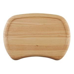 Planche à découper en bois au design unique, forme ronde, finition naturelle, réutilisable, passe au lave-vaisselle, épaisseur 1,3 cm, idéale pour couper les fruits - Product Image 4