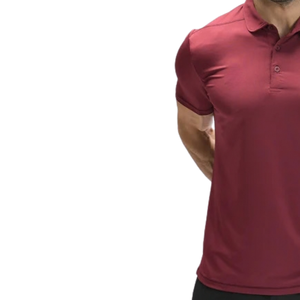 <b>Men's</b> Custom <b>Burgundy</b> <b>Polo</b> <b>Shirt</b> Mesh Polyester Stretch Quick Dry Sweat Wicking Athletic Gym Workout Training Sportswear <b>Shirt</b> - Product Image 5