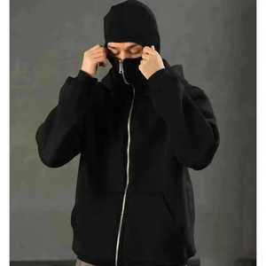 Chaqueta de invierno para hombre de alta calidad, de forro polar, estilo chándal, con cremallera completa, máscara facial, ropa deportiva, ropa urbana personalizada, pasamontañas - Product Image 4