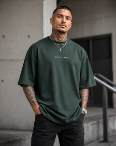 Camiseta Casual de Manga Regular para Hombre Active Squad, Corte Regular, Poliéster/Algodón, Forro Polar Transpirable, Cuello Alto, Lavado - Product Image 1