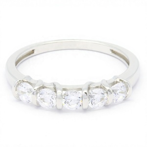 Anillo de Plata de Ley con Moissanita, Diseño Clásico y Popular, Hecho a Medida, Precio de Fábrica de Joyería, para Bodas y Fiestas - Product Image 1