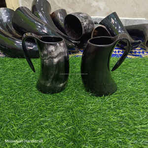 Taza de cuerno de buey de súper calidad, pulida ecológicamente, estilo animal, para beber cerveza o agua, con tamaño y logotipo personalizados. - Product Image 2