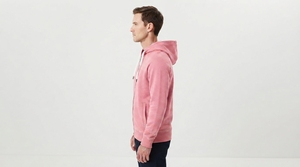 Veste à capuche pour homme sur mesure, sweat-shirt à fermeture éclair intégrale avec poches avant pratiques et capuche à cordon de serrage - Product Image 3