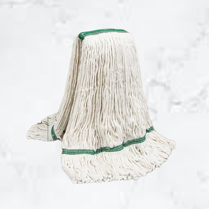 Mopa Blanca de Secado Rápido KSR Premium, Diseño Reutilizable de Alta Calidad con Sistema de Escurrido Eficiente de 4 Lados y Banda Verde Resistente de 2 Pulgadas - Product Image 2