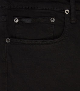 Jeans pour hommes, coupe droite, denim élégant, style streetwear, coupe vintage délavée, slim fit, extensible, OEM - Product Image 3