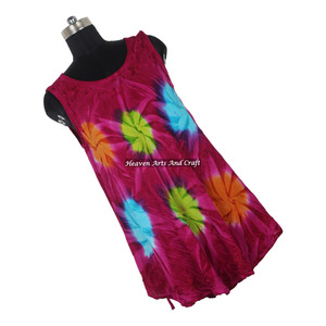 Vestido Hippie Bohemio para Mujer, Estilo Boho, para la Playa, de Rayón, Tie Dye, Cuello Halter, para la Noche, para Discoteca, para Fiesta - Product Image 3