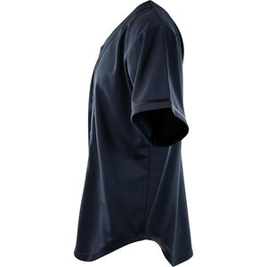 เสื้อเบสบอล ระบายอากาศได้ดี ผลิตจากวัสดุโพลีเอสเตอร์อินเตอร์ล็อค ดีไซน์ลายเส้นแบบอสมมาตรทันสมัยสำหรับทีมยุคใหม่ - Product Image 4