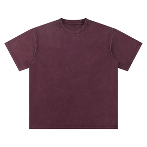 เสื้อยืดผู้ชายไซส์ใหญ่ สีน้ำตาล ผ้าฝ้าย สีพื้น ลุคสบายๆ แขนสั้น คอกลม ย้อมสีเรียบๆ สำหรับฤดูร้อน - Product Image 5