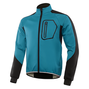 Veste de cyclisme d'hiver pour homme, personnalisable avec logo, softshell, thermique, réfléchissante, imperméable et respirante - Product Image 3