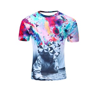 T-shirt homme en coton, col rond, style streetwear, design premium imprimé par sublimation, fabrication pakistanaise, transfert thermique. - Product Image 6