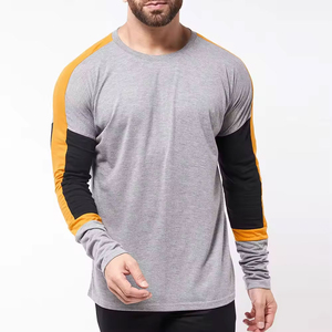 เสื้อยืดแขนยาวผู้ชายสุดหรู ดีไซน์ลำลองแบบสั่งทำ คอกลม ผ้าหนา สตรีทแวร์ โอเวอร์ไซส์ ลายพิมพ์ พร้อมบริการ OEM - Product Image 1
