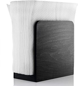 Classic wooden <b>tissue</b> <b>holder</b> farmhouse style dining table accessory <b>kitchen</b> organizer sturdy design decorative home accent - Product Image 4